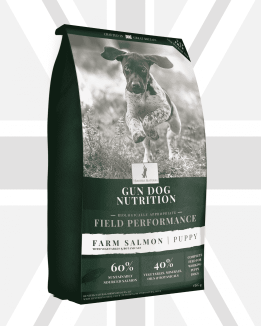 Hunters Natural Field Performance Puppy Salmon Food - Grain Free and Biologically Appropriate For Working Puppy and Junior Gun and Sheep Dogs